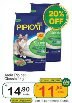 Giga Atacado Areia Pipicat Classic oferta