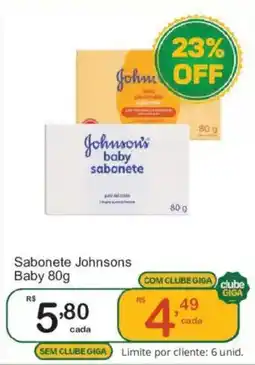 Giga Atacado Sabonete Johnsons Baby oferta