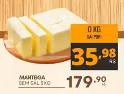 Mercadão Atacadista Manteiga sem sal oferta