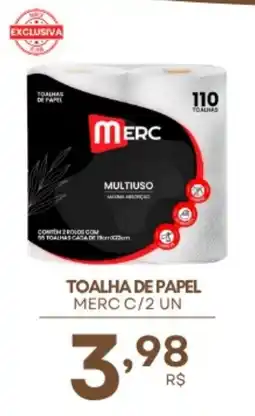 Mercadão Atacadista Toalha de papel merc c/2 un oferta