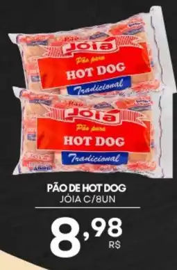 Mercadão Atacadista Pão de hot dog jóia c/8un oferta
