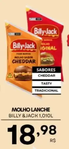Mercadão Atacadista Molho lanche billy & jack oferta