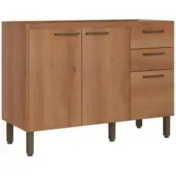 Benoit Balcão de Pia THB CPR200 Princess 2 Portas e 3 Gavetas MDF 89 x 120 x 51cm oferta