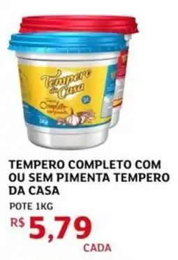 Assaí Atacadista Tempero completo com ou sem pimenta tempero da casa oferta