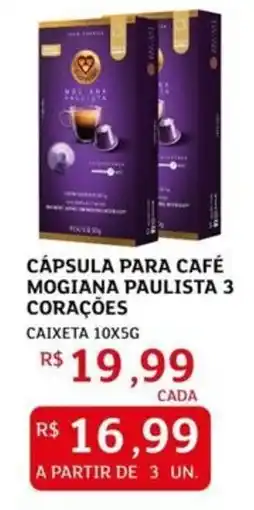 Assaí Atacadista Cápsula para café mogiana paulista 3 corações oferta