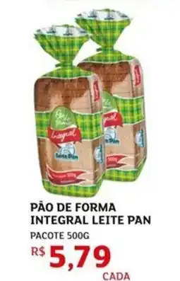 Assaí Atacadista Pão de forma integral leite pan pacote oferta