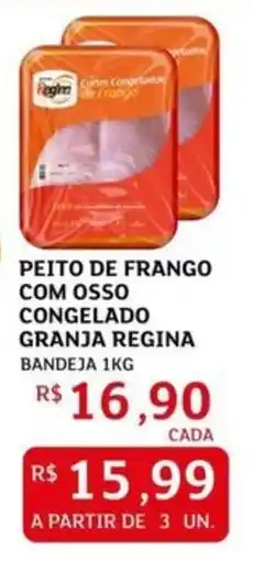 Assaí Atacadista Peito de frango com osso congelado granja regina oferta