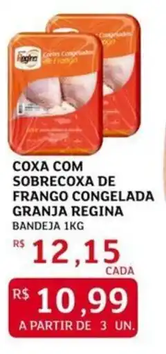 Assaí Atacadista Coxa com sobrecoxa de frango congelada granja regina oferta