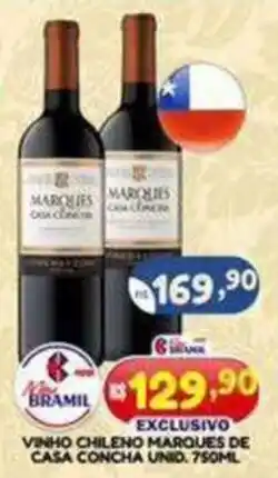 Bramil Supermercados Vinho chileno marques de casa concha unid. oferta