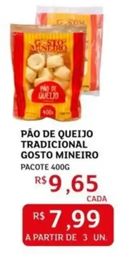 Assaí Atacadista Pão de queijo tradicional gosto mineiro pacote oferta