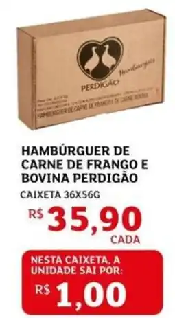 Assaí Atacadista Hamburguer de carne de frango e bovina perdigão oferta