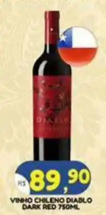 Bramil Supermercados Vinho chileno diablo dark red oferta