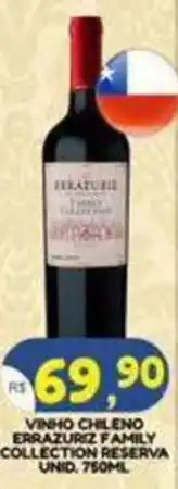 Bramil Supermercados Vinho chileno errazuriz family collection reserva unid. oferta