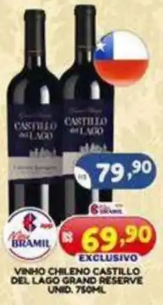 Bramil Supermercados VINHO CHILENO CASTILLO DEL LAGO GRAND RESERVE UNID. oferta