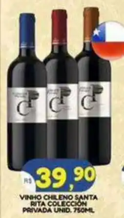 Bramil Supermercados Vinho chileno santa rita coleccion privada unid. oferta