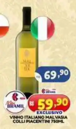 Bramil Supermercados Vinho italiano malvasia colli piacentini oferta