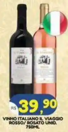 Bramil Supermercados Vinho italiano il viaggio rosso/ rosato unid. oferta
