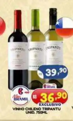 Bramil Supermercados Vinho chileno tripantu unid. oferta