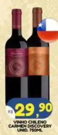 Bramil Supermercados Vinho chileno carmen discovery unid. oferta