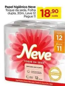 Carrefour Neve - papel higiênico oferta