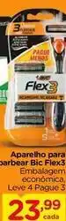 Carrefour Bic - aparelho para barbear flex3 oferta