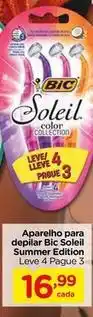 Carrefour Bic - aparelho para depilar soleil summer edition oferta