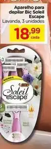 Carrefour Bic - aparelho para depilar soleil escape oferta