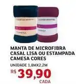 Assaí Atacadista Camesa - manta de microfibra casal lisa ou estampada oferta