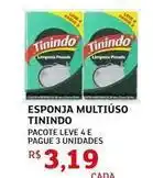 Assaí Atacadista Tinindo - esponja multiuso oferta