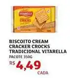 Assaí Atacadista Vitarella - biscoito cream cracker crocks tradicional oferta