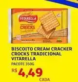 Assaí Atacadista Vitarella - biscoito cream cracker cracks tradicional oferta