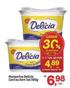 Fort Atacadista Delícia - margarina com ou sem sal oferta
