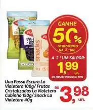 Fort Atacadista La violetera - uva passa escura /frutas cristalizadas cubinho oferta