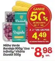 Fort Atacadista Duvalle - milho verde bandeja/uva infinity/vitório oferta