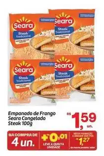 Fort Atacadista Seara - empanado de frango congelado steak oferta