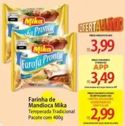 Atacadão Farinha de Mandioca Mika Temperada Tradicional Pacote oferta