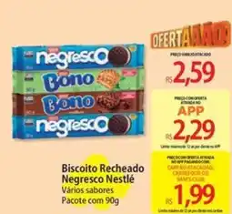 Atacadão Biscoito Recheado Negresco Nestlé Vários sabores Pacote oferta