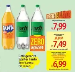Atacadão Refrigerante Sprite/Fanta Zero/Laranja Pet oferta