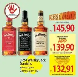 Atacadão Licor Whisky Jack Daniel's oferta