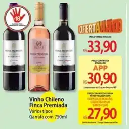 Atacadão Vinho Chileno Finca Premiada Vários tipos Garrafa oferta