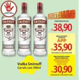 Atacadão Vodka Smirnoff Garrafa oferta