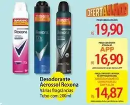Atacadão Desodorante Aerossol Rexona Várias fragrâncias Tubo oferta