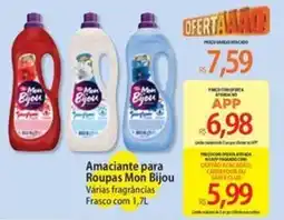Atacadão Amaciante para Roupas Mon Bijou oferta