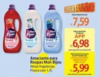 Atacadão Amaciante para Roupas Mon Bijou oferta