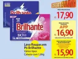 Atacadão Lava Roupas em Pó Brilhante Vários tipos Caixeta oferta