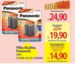 Atacadão Pilha Alcalina Panasonic AAA oferta