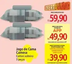 Atacadão Jogo de Cama Camesa Cotton solteiro oferta
