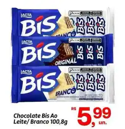 Fort Atacadista Chocolate Bis Ao Leite/Branco oferta