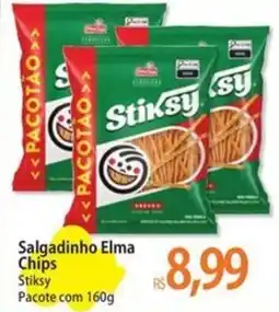 Atacadão Salgadinho Elma Chips Stiksy Pacote oferta