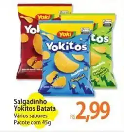 Atacadão Salgadinho Yokitos Batata Vários sabores Pacote oferta